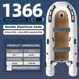 Portable Inflatable Dinghy Boat Kit With Accessories