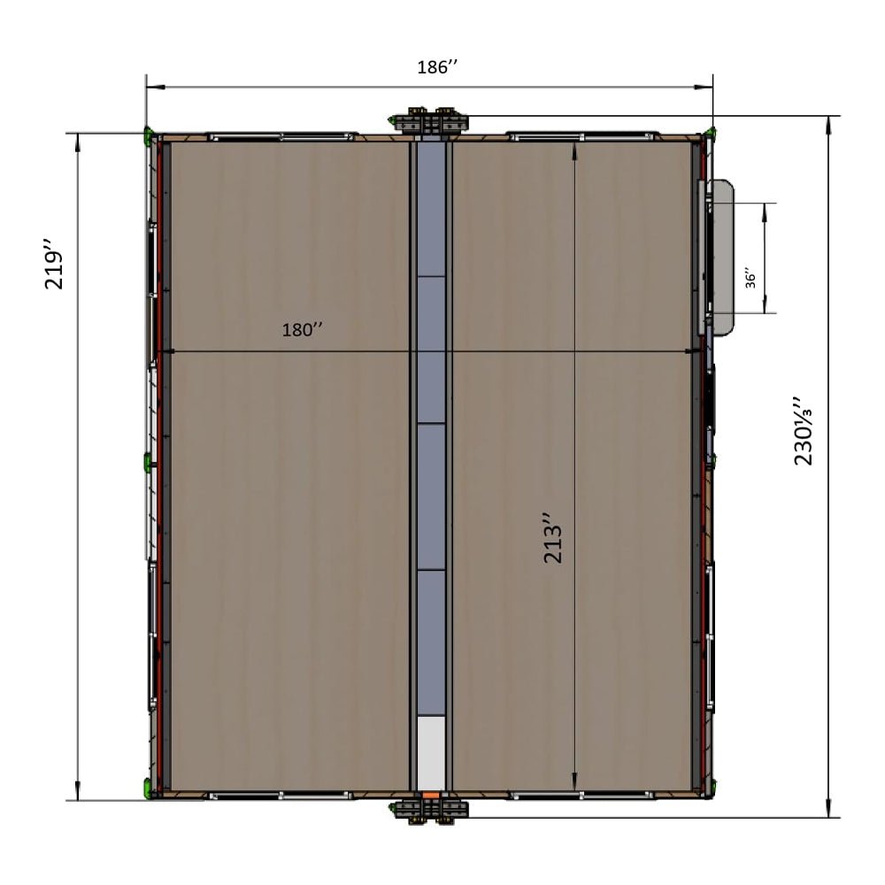Portable Modular Expandable Prefabricated Tiny Home Kit, 15x20FT (91847365)