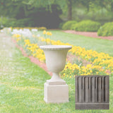 Campania Wburg Egg and Dart Urn w/ Classic Short Pedestal - PPD-467