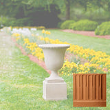 Campania Wburg Egg and Dart Urn w/ Classic Short Pedestal - PPD-467