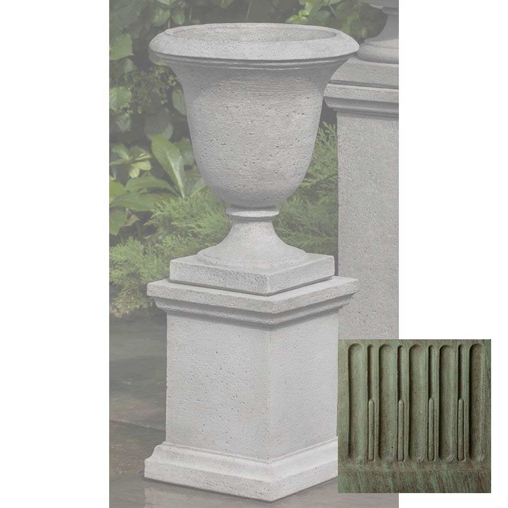 Campania Linwood Urn w/ Low Wolcott Pedestal - PPD-600