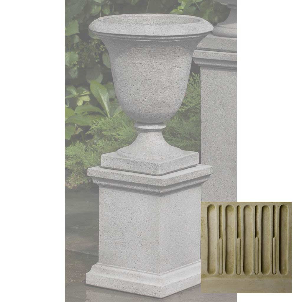 Campania Linwood Urn w/ Low Wolcott Pedestal - PPD-600