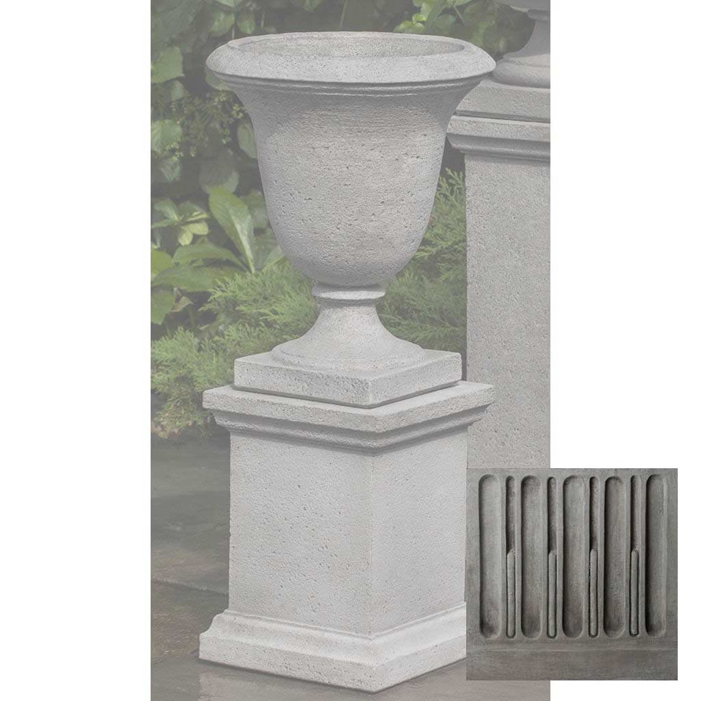 Campania Linwood Urn w/ Low Wolcott Pedestal - PPD-600