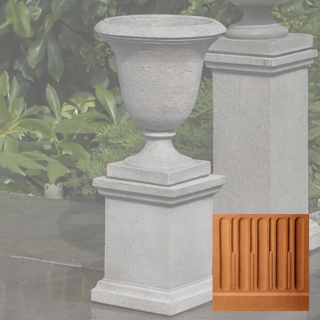 Campania Linwood Urn w/ Low Wolcott Pedestal - PPD-600
