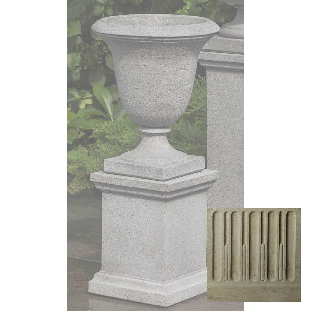 Campania Linwood Urn w/ Low Wolcott Pedestal - PPD-600