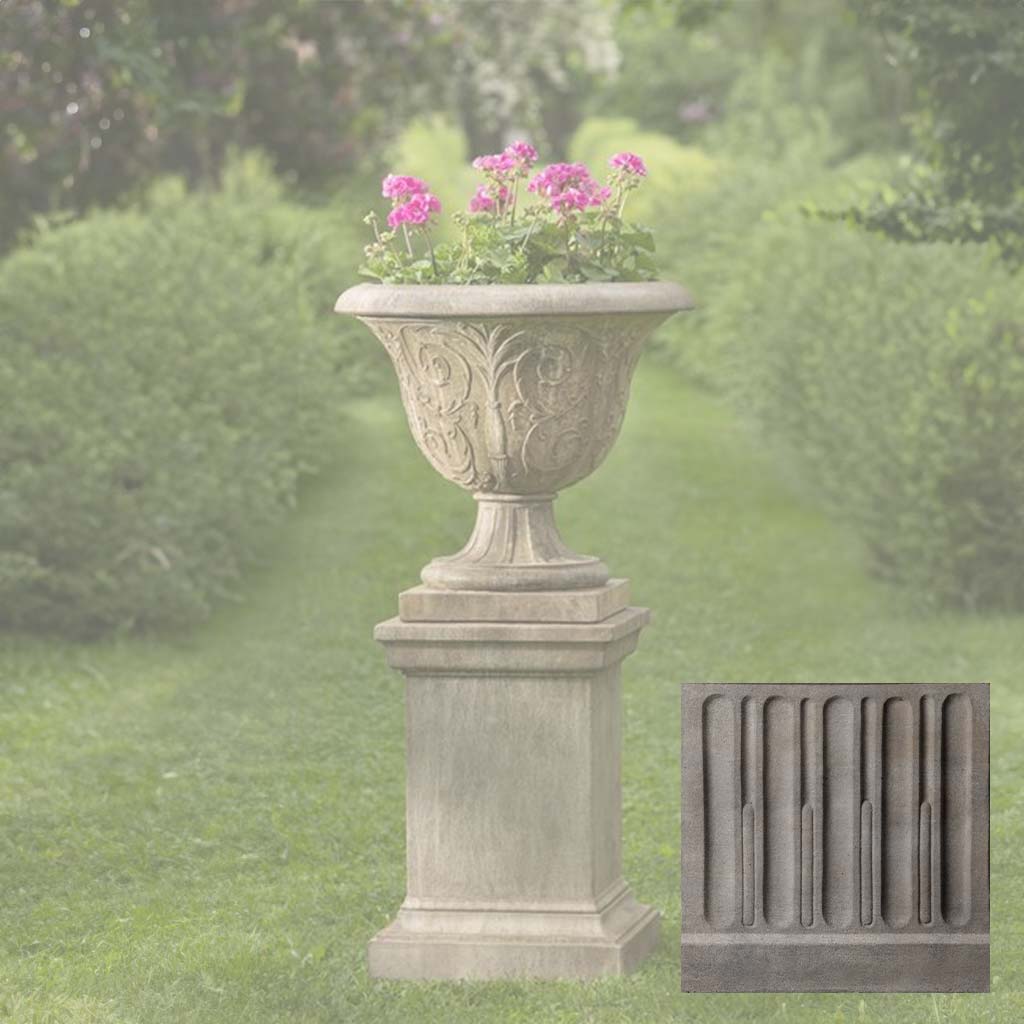 Campania Palais Arabesque Urn with Pedestal - PPD-609