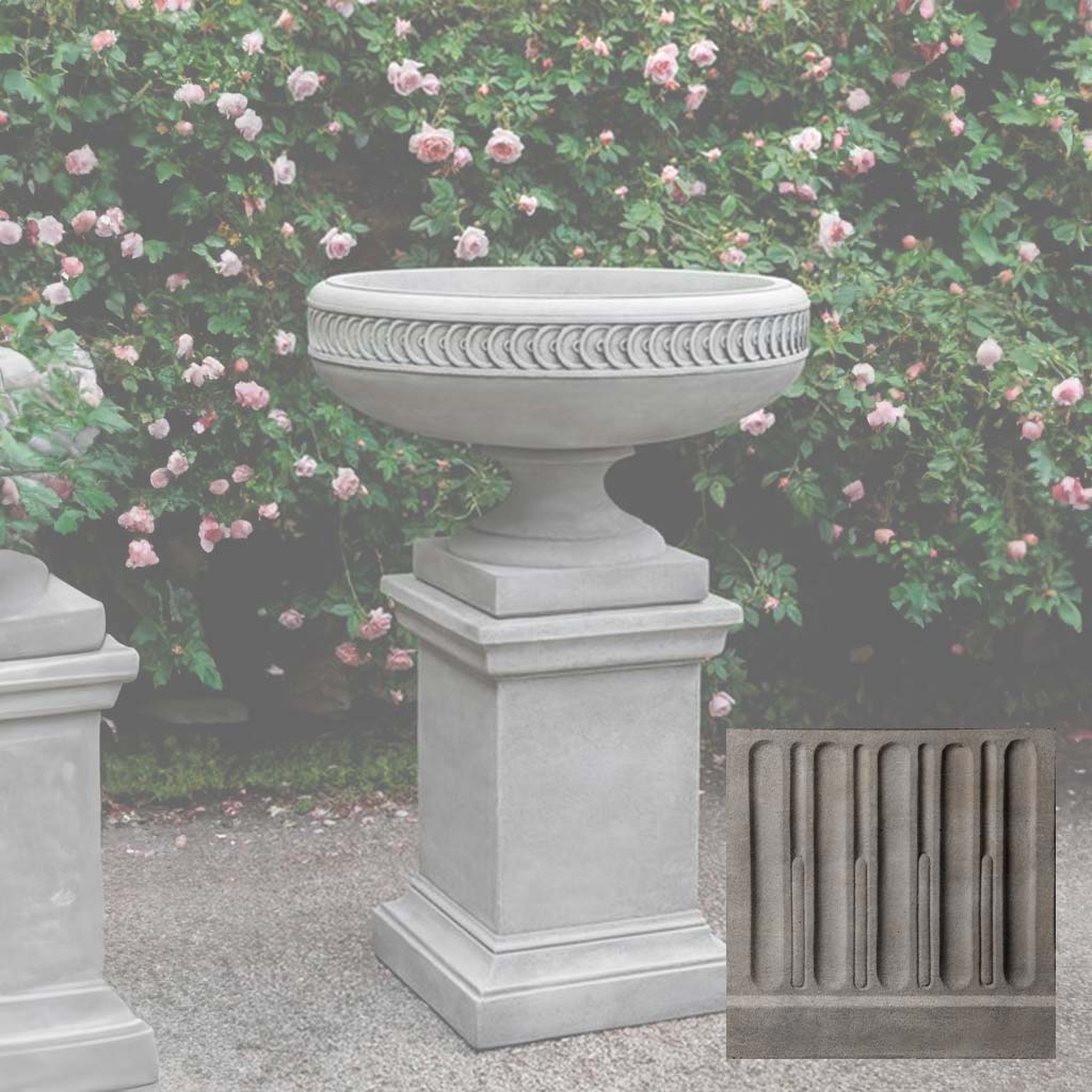Campania Chatham Urn w/ Greenwich Pedestal - PPD-701