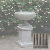 Campania Jensen Urn Large w/ Greenwich Pedestal - PPD-702