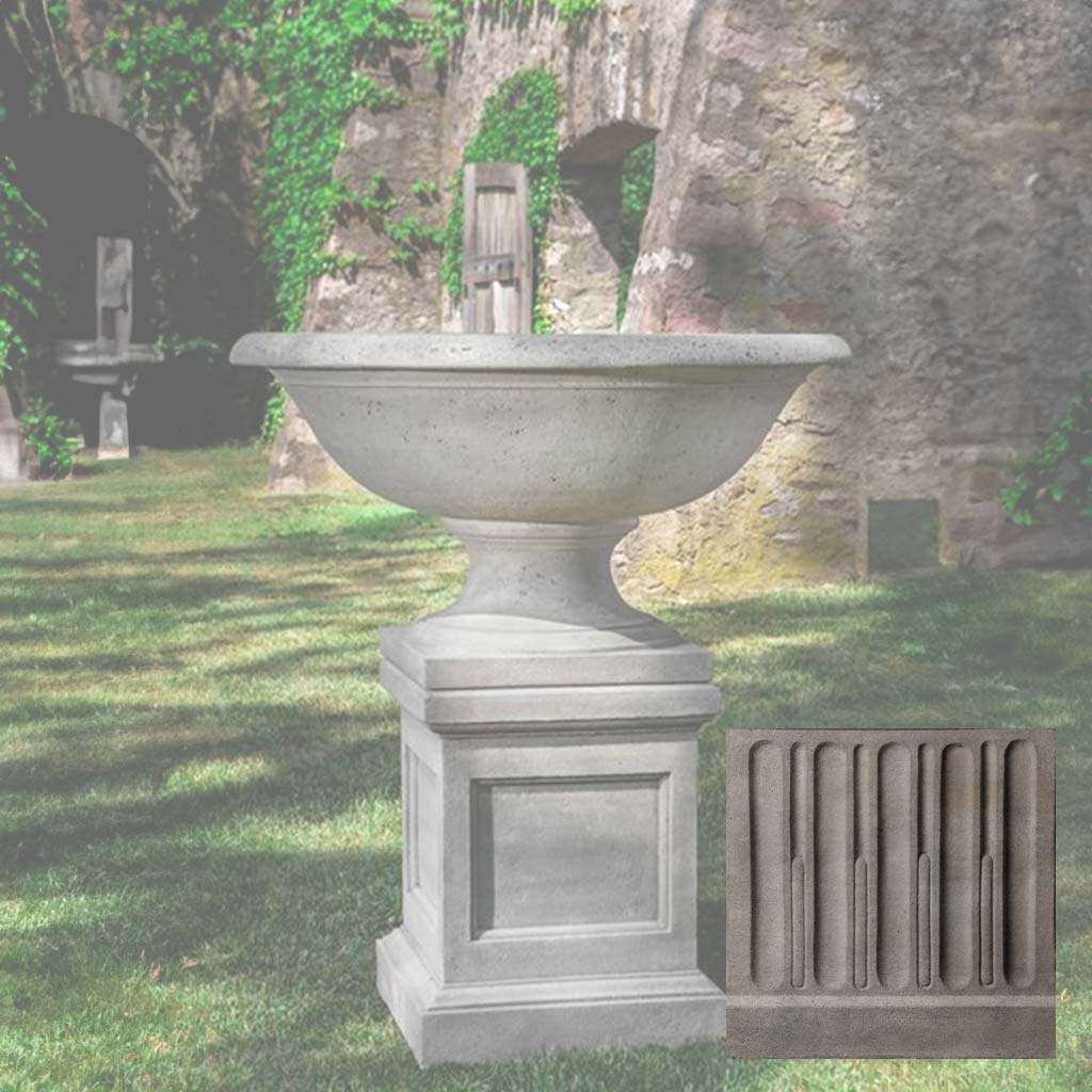 Campania Monteros Urn w/ St. Louis Pedestal - PPD-711