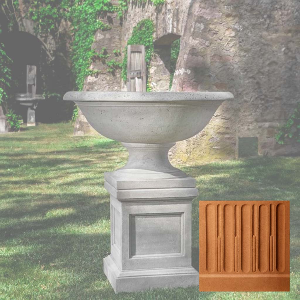 Campania Monteros Urn w/ St. Louis Pedestal - PPD-711