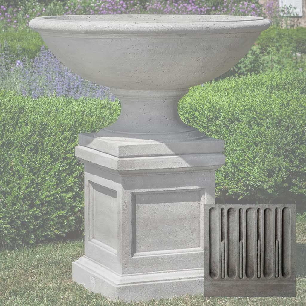 Campania Beauport Urn w/ St. Louis Pedestal - PPD-713