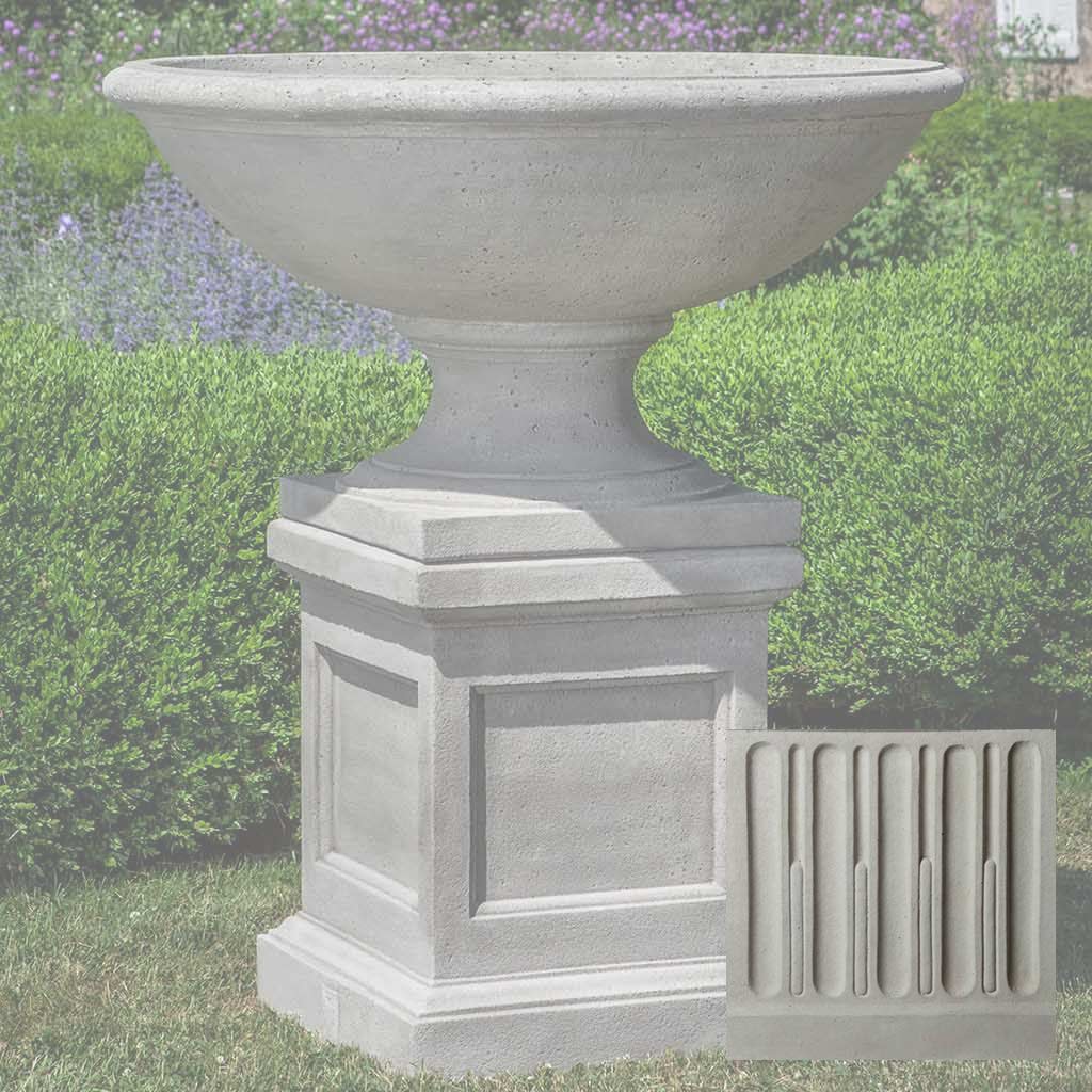 Campania Beauport Urn w/ St. Louis Pedestal - PPD-713