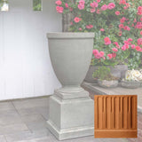 Campania Capitol Hill Urn w/ Rustic 16.5 Pedestal - PPD-788A