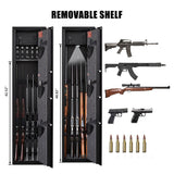 Premium 5 Rifle Biometric Gun Safe Cabinet W/ Keys (93721405)