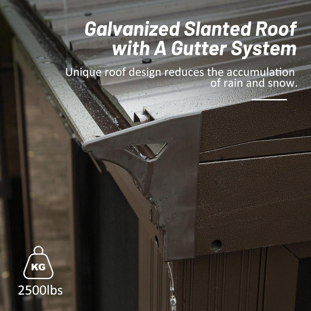 [10x12FT] Premium Against Wall Mounted Solarium Sunroom With Galvanized Steel Sloping Roof