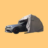 [09x20FT] Premium All-Weather Retractable Steel Frame Carport Canopy For Cars & SUVs