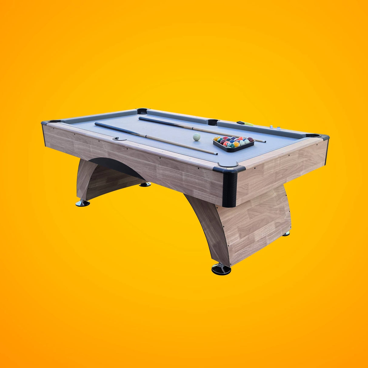 Premium Billiards Pool Wood Table for Home Game Rooms, 7FT
