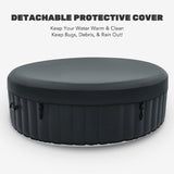 Premium Blow Up 6 Person Sauna Pool Hot Tub With 130 Jets, 7FT (97463510)