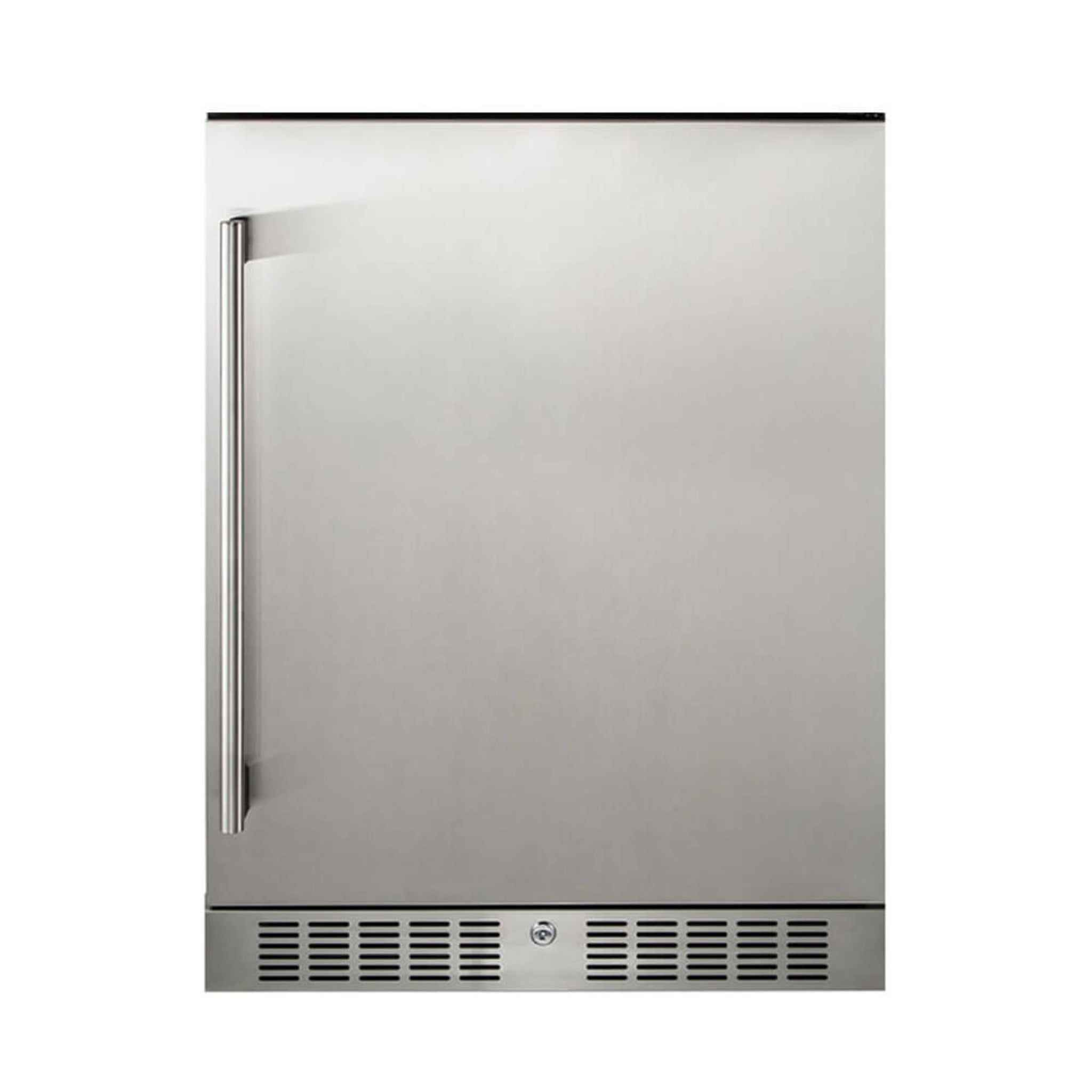 Premium Single Door Stainless Steel Built-In Wine Beverage Undercounter Refrigerator, 5.3 Cu.Ft.