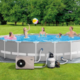 Premium Electric Backyard Swimming Pool Heater Pump For Above And Inground Pools, 6500 Gallons (93571486)