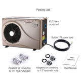 Premium Electric Backyard Swimming Pool Heater Pump For Above And Inground Pools, 6500 Gallons (93571486)
