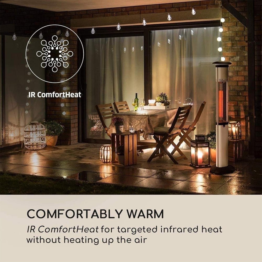Premium Electric Outdoor Carbon Tube Infrared Patio Heater With 3 Power Levels (96417582)