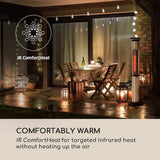 Premium Electric Outdoor Carbon Tube Infrared Patio Heater With 3 Power Levels (96417582)