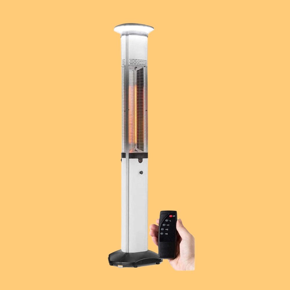 Premium Electric Outdoor Carbon Tube Infrared Patio Heater With 3 Power Levels (96417582)