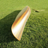 Premium Elegant Matte Finish Wooden Canoe With Ribs & Curved Bow (91647253)