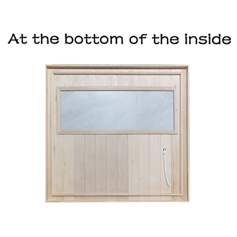 Premium Hemlock Wood Two Person FAR Infrared Sauna Room W/ Glass Door, 1750W (96081525)