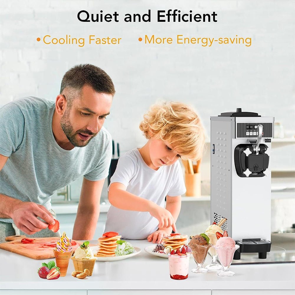 Premium Industrial Single Flavor Soft Serve Ice Cream Maker Machine, 1200W (93681752)