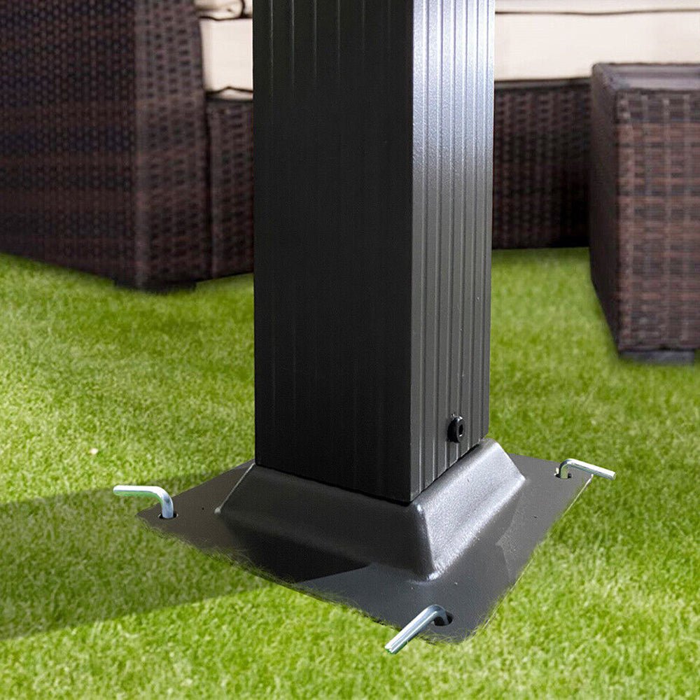 [10x13FT] Premium Outdoor Patio Retractable Pergola With Canopy (97201864)