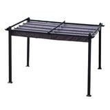 [10x13FT] Premium Outdoor Patio Retractable Pergola With Canopy (97201864)