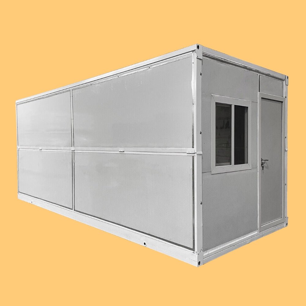 Premium Pre-Assembled Insulated Modular Tiny Mobile House W/ Lockable Door & Window, 20x8x8FT (97584613)
