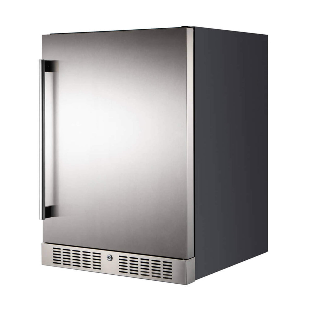 Premium Single Door Stainless Steel Built-In Wine Beverage Undercounter Refrigerator, 5.3 Cu.Ft.