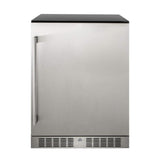Premium Single Door Stainless Steel Built-In Wine Beverage Undercounter Refrigerator, 5.3 Cu.Ft.