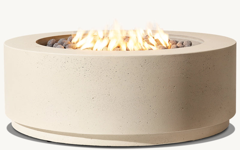 RH Orizaba Round Fire Table