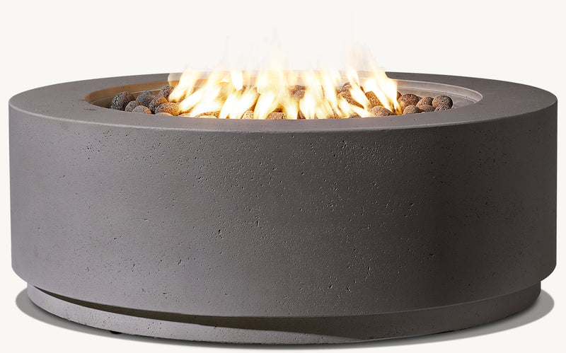 RH Orizaba Round Fire Table