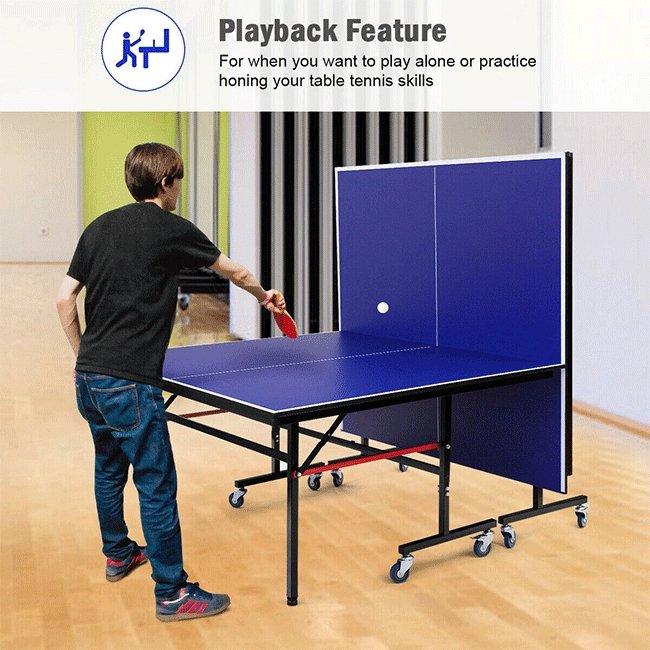 Professional Foldable Portable Modern Ping Pong Table Tennis Table, 9FT