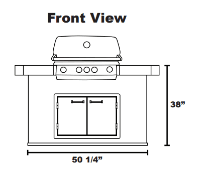 Lion Premium Grills Prominent Q BBQ Grill Island