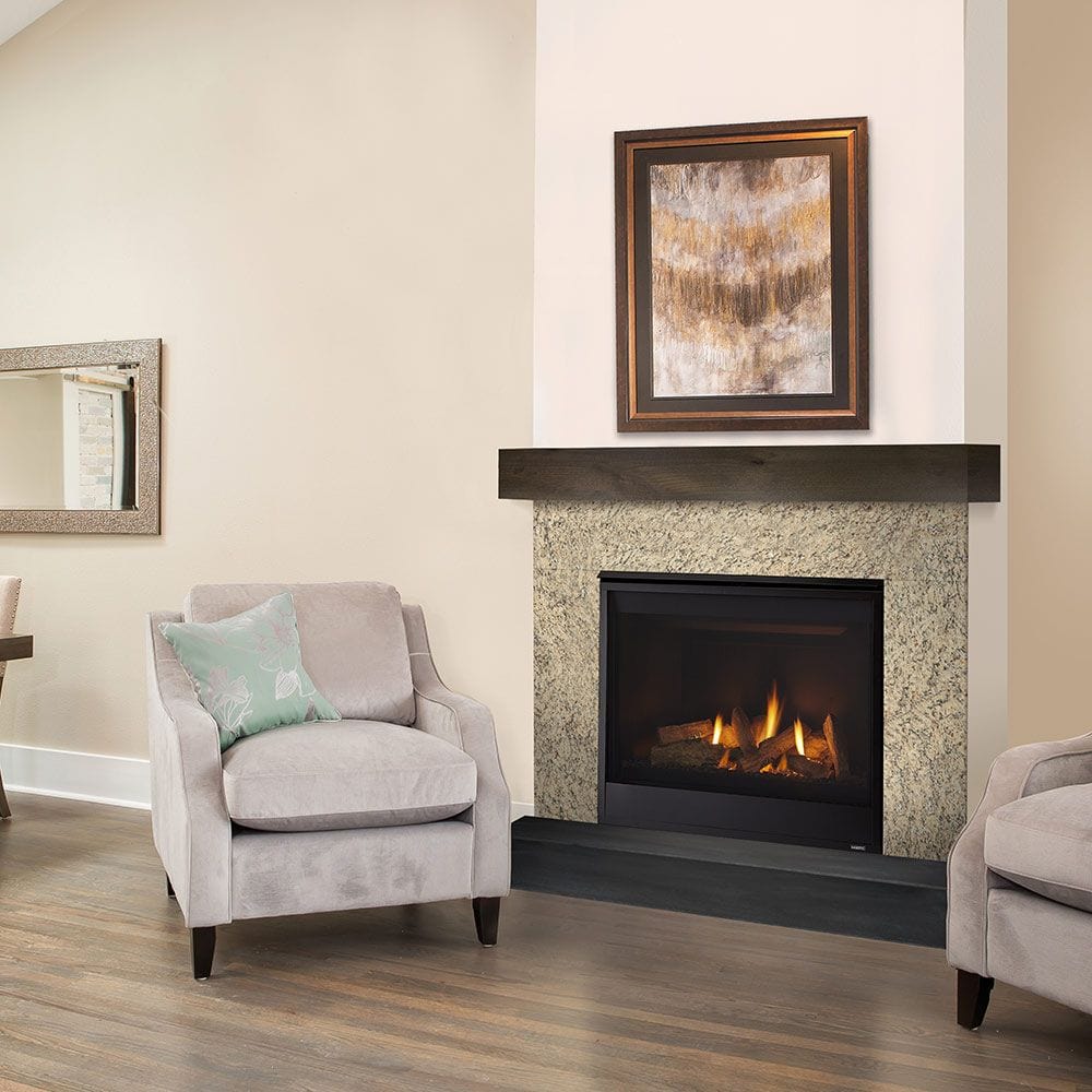 Majestic 36" Quartz Platinum Direct Vent Gas Fireplace