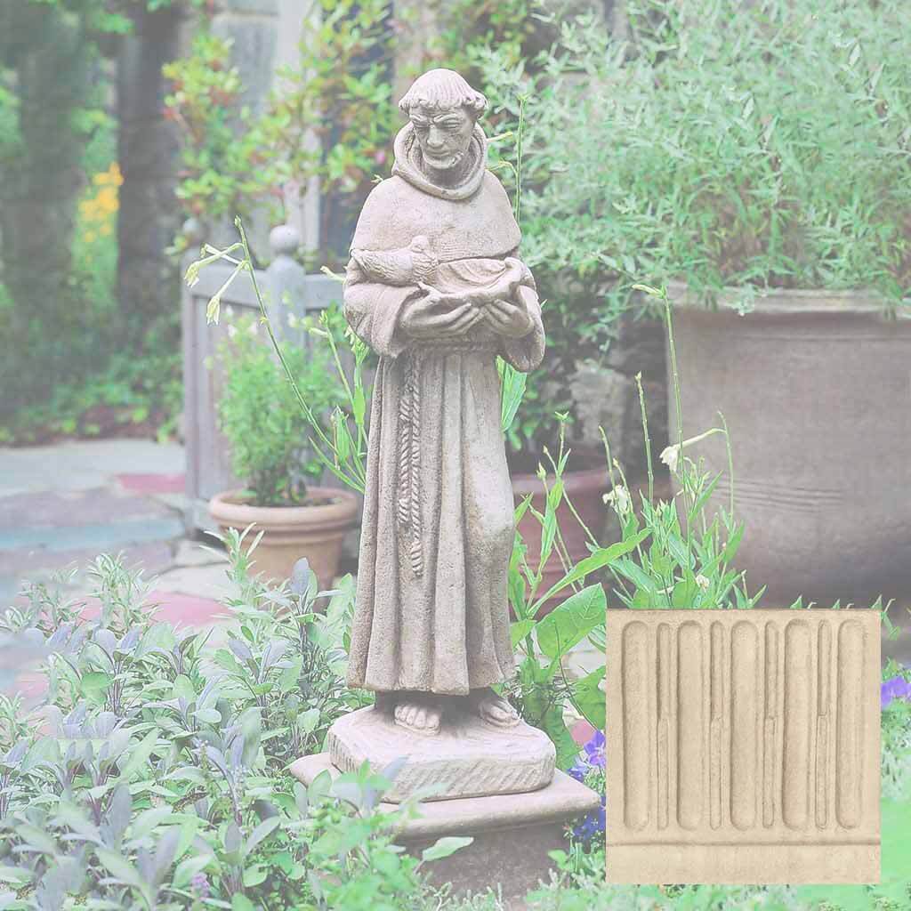 Campania St. Francis w/ Shell Garden Statue - R-024