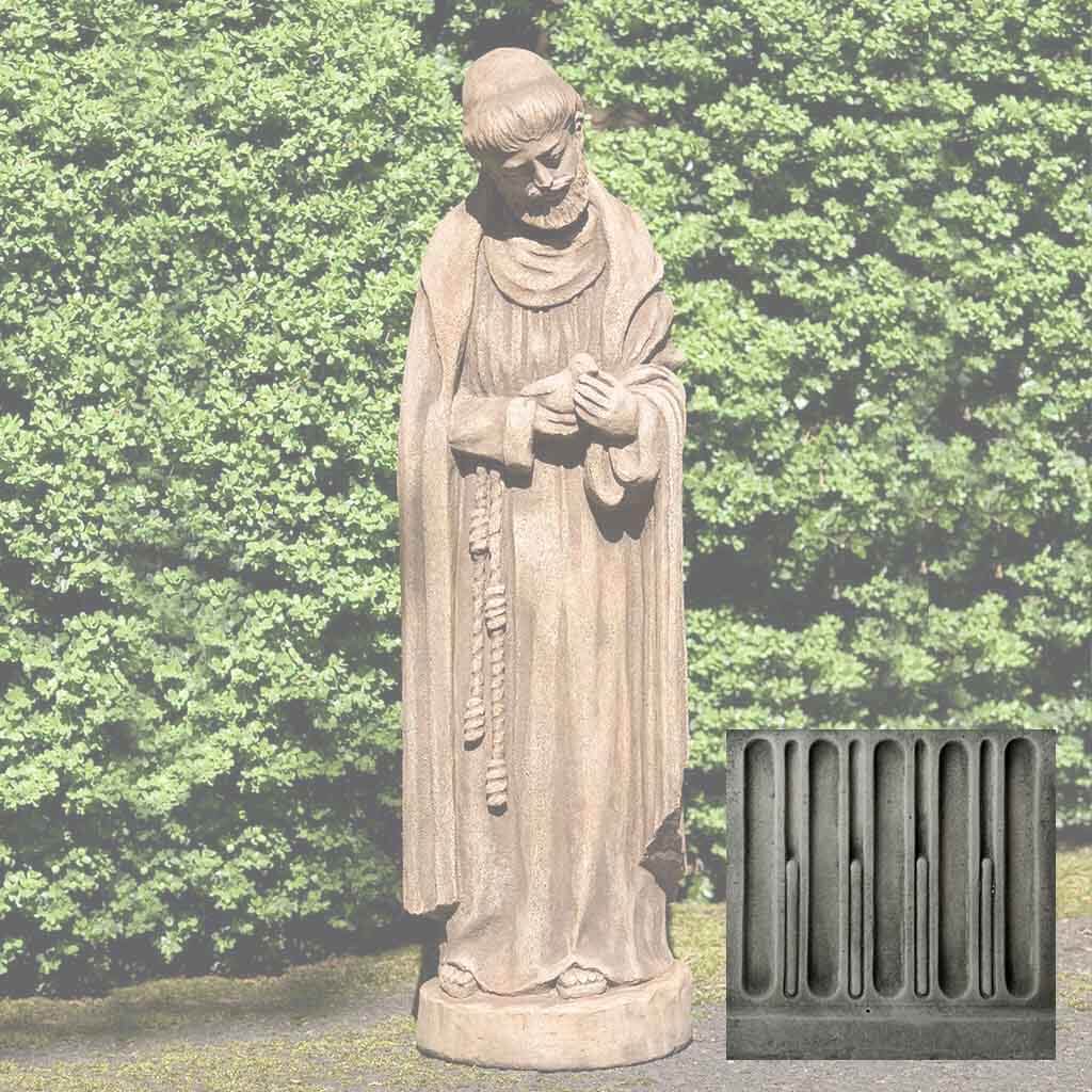Campania St. Francis w/ Baby Bird Garden Statue - R-101