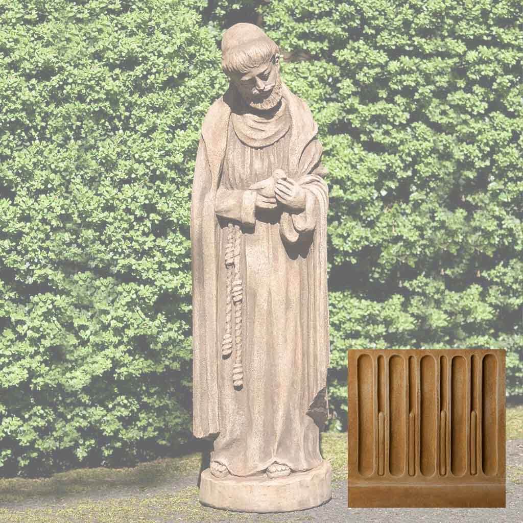 Campania St. Francis w/ Baby Bird Garden Statue - R-101