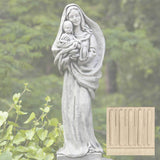 Campania Standing Madonna and Child Garden Statue - R-105