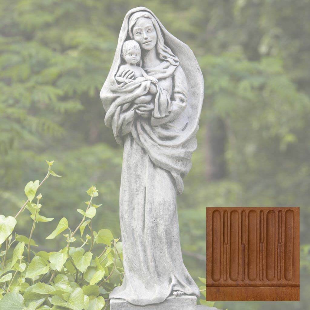 Campania Standing Madonna and Child Garden Statue - R-105