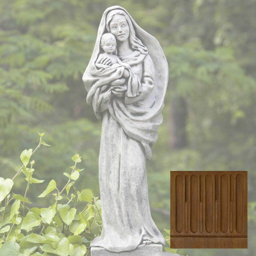 Campania Standing Madonna and Child Garden Statue - R-105