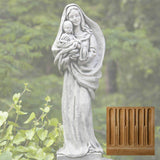 Campania Standing Madonna and Child Garden Statue - R-105