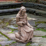 Campania Kneeling St. Francis w/ Bird Garden Statue - R-116