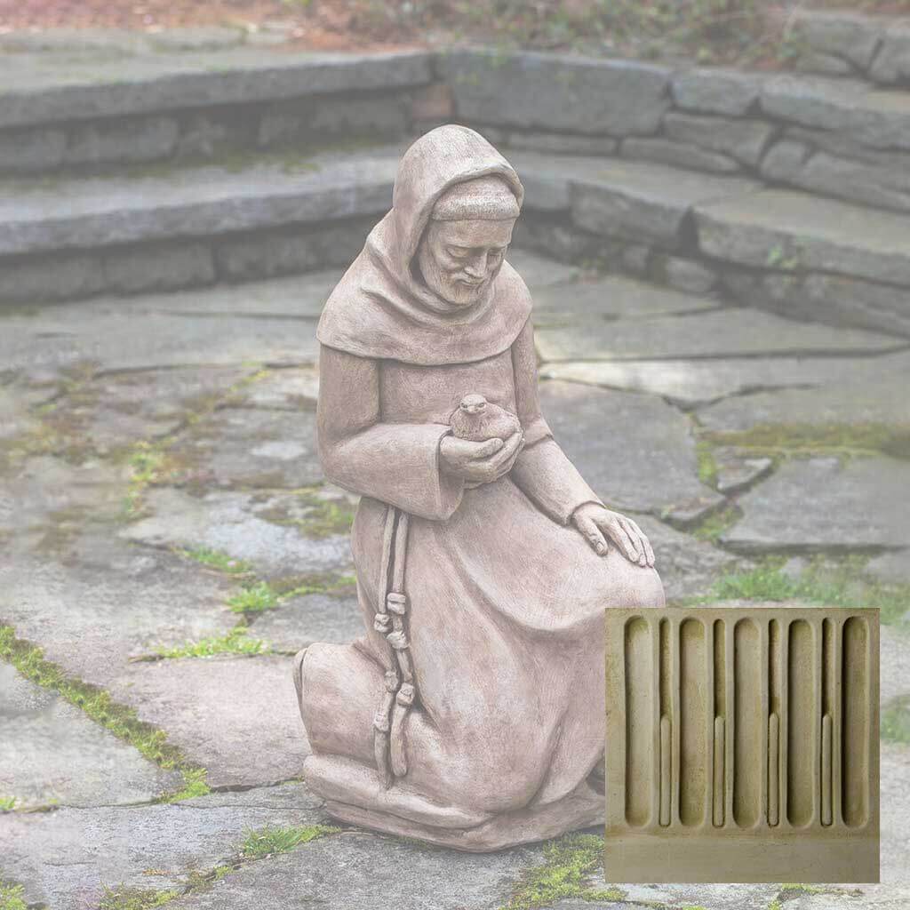Campania Kneeling St. Francis Garden Statue - Thumbnail 5